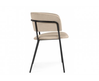 Стул на металлокаркасе Осло темно-бежевый (H-07) / черный