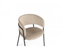 Стул на металлокаркасе Осло темно-бежевый (H-07) / черный в Каменске-Уральском
