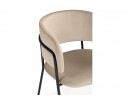 Стул на металлокаркасе Осло темно-бежевый (H-07) / черный в Каменске-Уральском