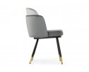 Стул на металлокаркасе Penelopa dark gray / light gray / black / gold в Каменске-Уральском