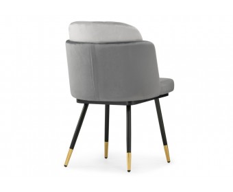 Стул на металлокаркасе Penelopa dark gray / light gray / black / gold
