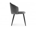 Стул на металлокаркасе Shell dark gray / black в Каменске-Уральском