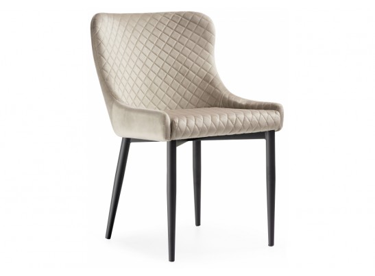 Стул на металлокаркасе Teo beige / black в Каменске-Уральском