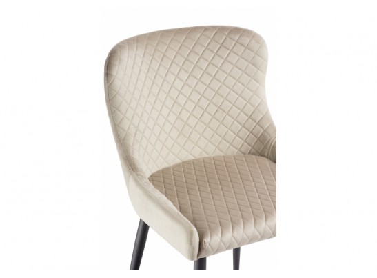 Стул на металлокаркасе Teo beige / black в Каменске-Уральском