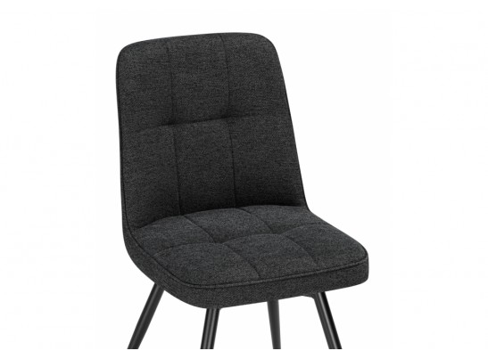 Стул на металлокаркасе Texas 4 поворотный темно-серый / черный в Каменске-Уральском