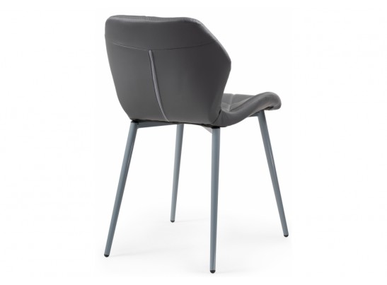 Стул на металлокаркасе Вальд экокожа серый / серый глянец в Каменске-Уральском