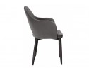 Стул на металлокаркасе Vener dark gray / black в Каменске-Уральском
