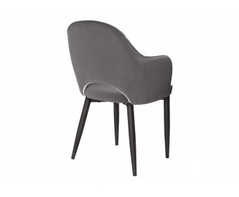Стул на металлокаркасе Vener dark gray / black