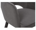 Стул на металлокаркасе Vener dark gray / black в Каменске-Уральском