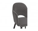 Стул на металлокаркасе Vener dark gray / black в Каменске-Уральском