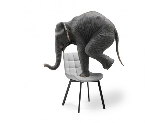 Комплект стульев Стронг 4 шт светло-серый / черный в Каменске-Уральском