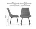 Стул на металлокаркасе Sidra beige / black в Каменске-Уральском