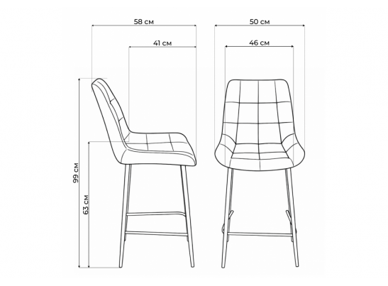 Полубарный стул Челси бежевый (zd 210) / золотой в Каменске-Уральском