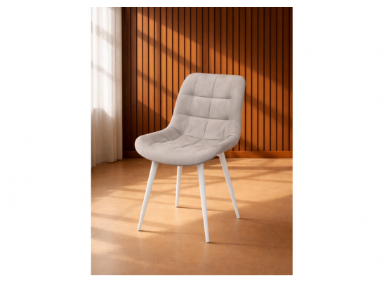 Стул на металлокаркасе Челси 360 К латте (zd 290) / белый в Каменске-Уральском