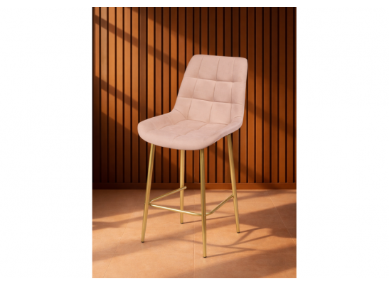 Полубарный стул Челси бежевый (zd 210) / золотой в Каменске-Уральском