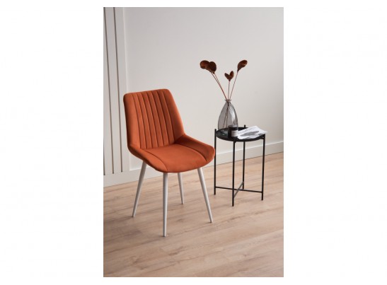 Стул на металлокаркасе Седа терракотовый (zd 432) / белый