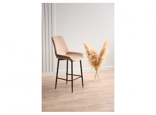 Полубарный стул Седа бежевый (zd 210) / черный в Каменске-Уральском
