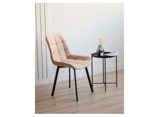 Стул на металлокаркасе Челси П бежевый (zd 210) / черный в Каменске-Уральском