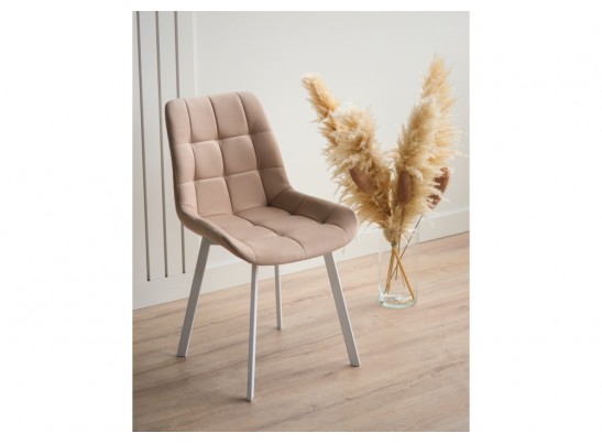 Стул на металлокаркасе Челси 360 П бежевый (zd 210) / белый в Каменске-Уральском