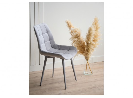 Стул на металлокаркасе Челси 360 К светло-серый (zd 960) / серый в Каменске-Уральском