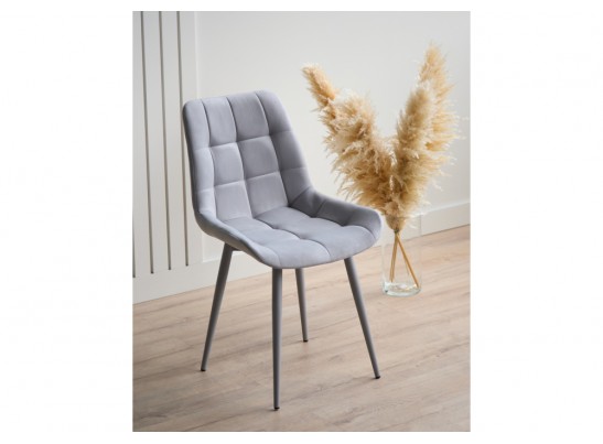 Стул на металлокаркасе Челси 360 К светло-серый (zd 960) / серый в Каменске-Уральском