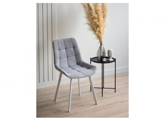 Стул на металлокаркасе Челси 360 П светло-серый (zd 960) / белый в Каменске-Уральском