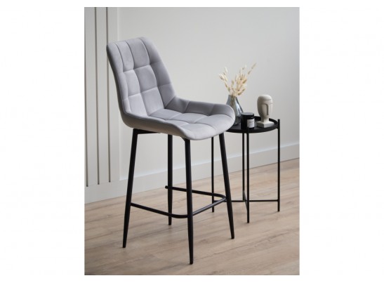 Полубарный стул Челси светло-серый (zd 960) / черный в Каменске-Уральском