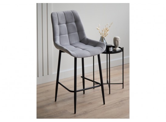 Полубарный стул Челси светло-серый (zd 960) / черный в Каменске-Уральском