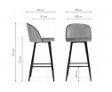 Барный стул Zefir light gray в Каменске-Уральском