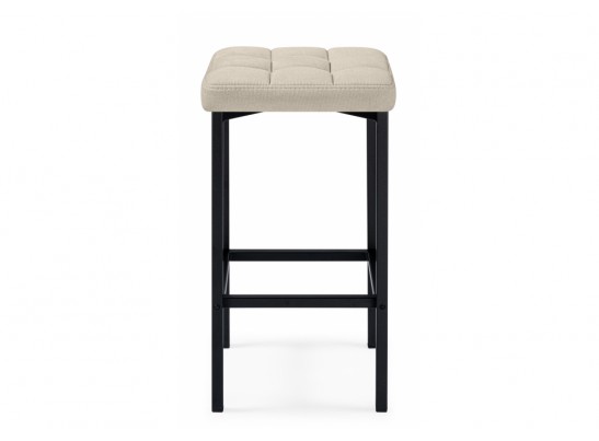 Барный стул Лофт ткань канди крем / черный матовый в Каменске-Уральском