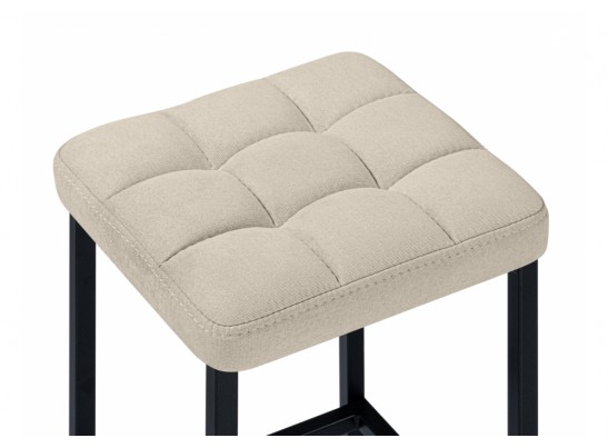 Барный стул Лофт ткань канди крем / черный матовый в Каменске-Уральском