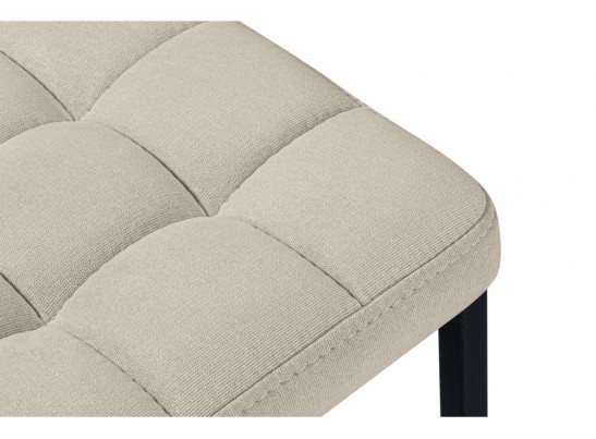 Барный стул Лофт ткань канди крем / черный матовый в Каменске-Уральском