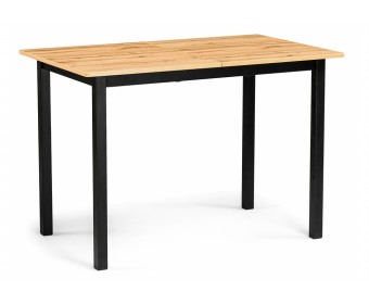 Деревянный стол Аркон 110(130)х68х75 дуб вотан / черный