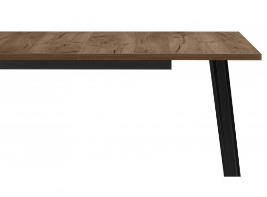 Деревянный стол Кортни 117 (157) x 77 дуб крафт табачный / черный матовый в Каменске-Уральском