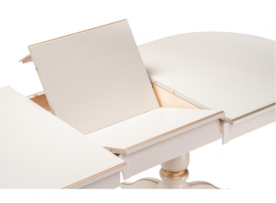 Деревянный стол Красидиано 150 слоновая кость / золото в Каменске-Уральском