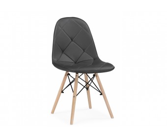 Деревянный стул Kvadro 1 gray / wood