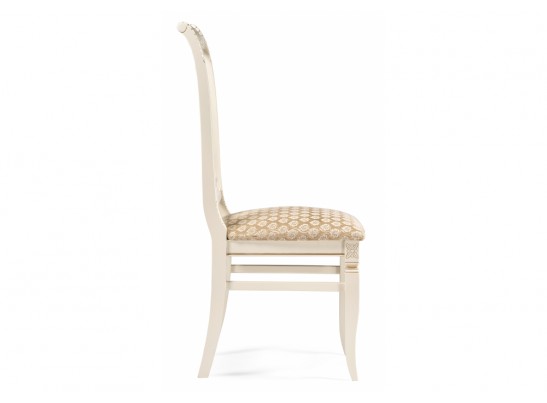 Деревянный стул Roy золото патина тк. К02 бежевая / слоновая кость в Каменске-Уральском