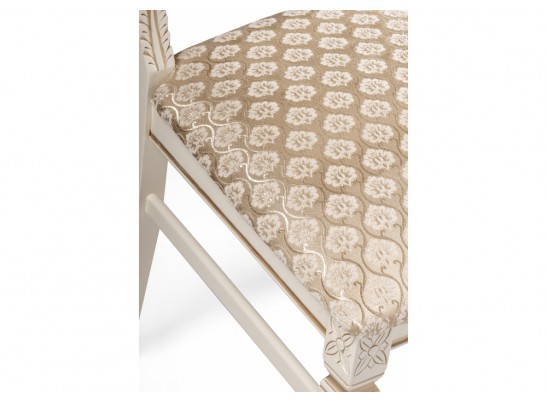 Деревянный стул Roy золото патина тк. К02 бежевая / слоновая кость в Каменске-Уральском