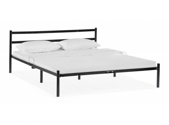 Двуспальная кровать Фади 160х200 черная в Каменске-Уральском