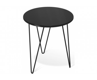 Кофейный столик SHT-CT27 черный глянец / черный муар