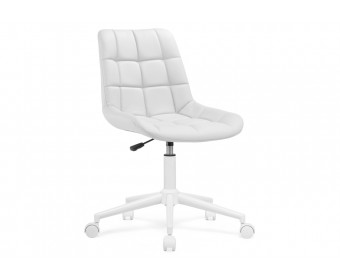 Компьютерное кресло Честер экокожа белая / белый