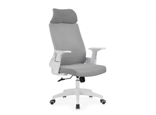 Компьютерное кресло Flok gray / white в Каменске-Уральском