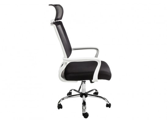 Компьютерное кресло Lion черно-белое в Каменске-Уральском