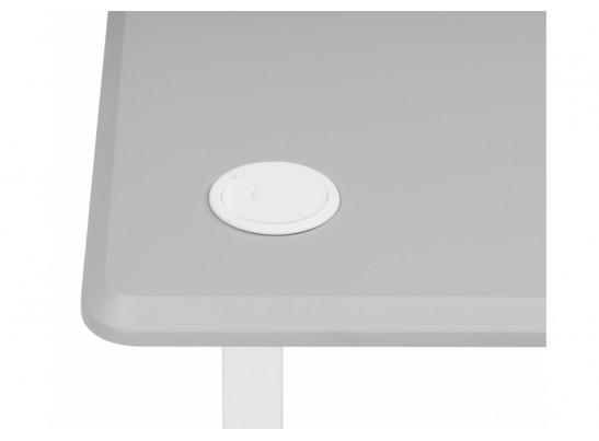 Компьютерный стол Маркос 140х80 светло-серый / белый в Каменске-Уральском