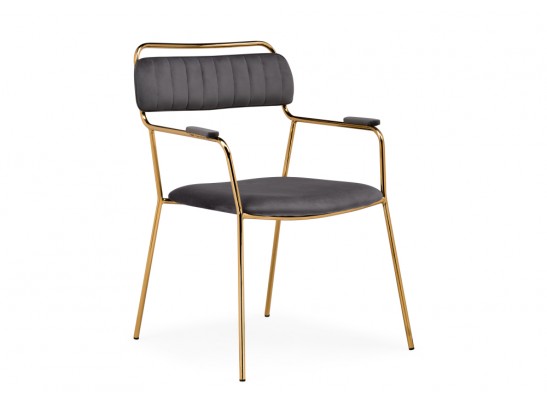 Кресло Aspen dark gray / gold в Каменске-Уральском