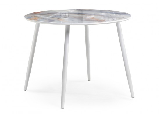 Обеденная группа Алар микровелюр розовый / кианит / белый в Каменске-Уральском