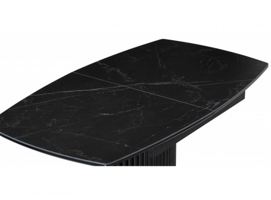 Обеденная группа Амаиа черный мрамор / черный / серый в Каменске-Уральском