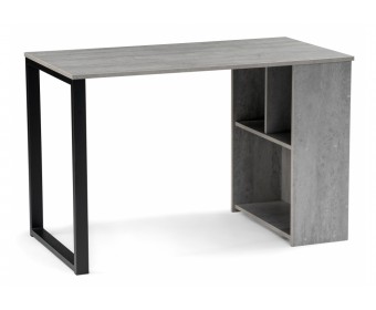 Письменный стол Битти Лофт 116х60х75 бетон / черный матовый