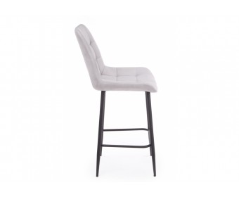 Полубарный стул Челси 360 светло-серый (zd 960) / черный