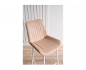 Полубарный стул Седа 360 бежевый (zd 210) / белый в Каменске-Уральском